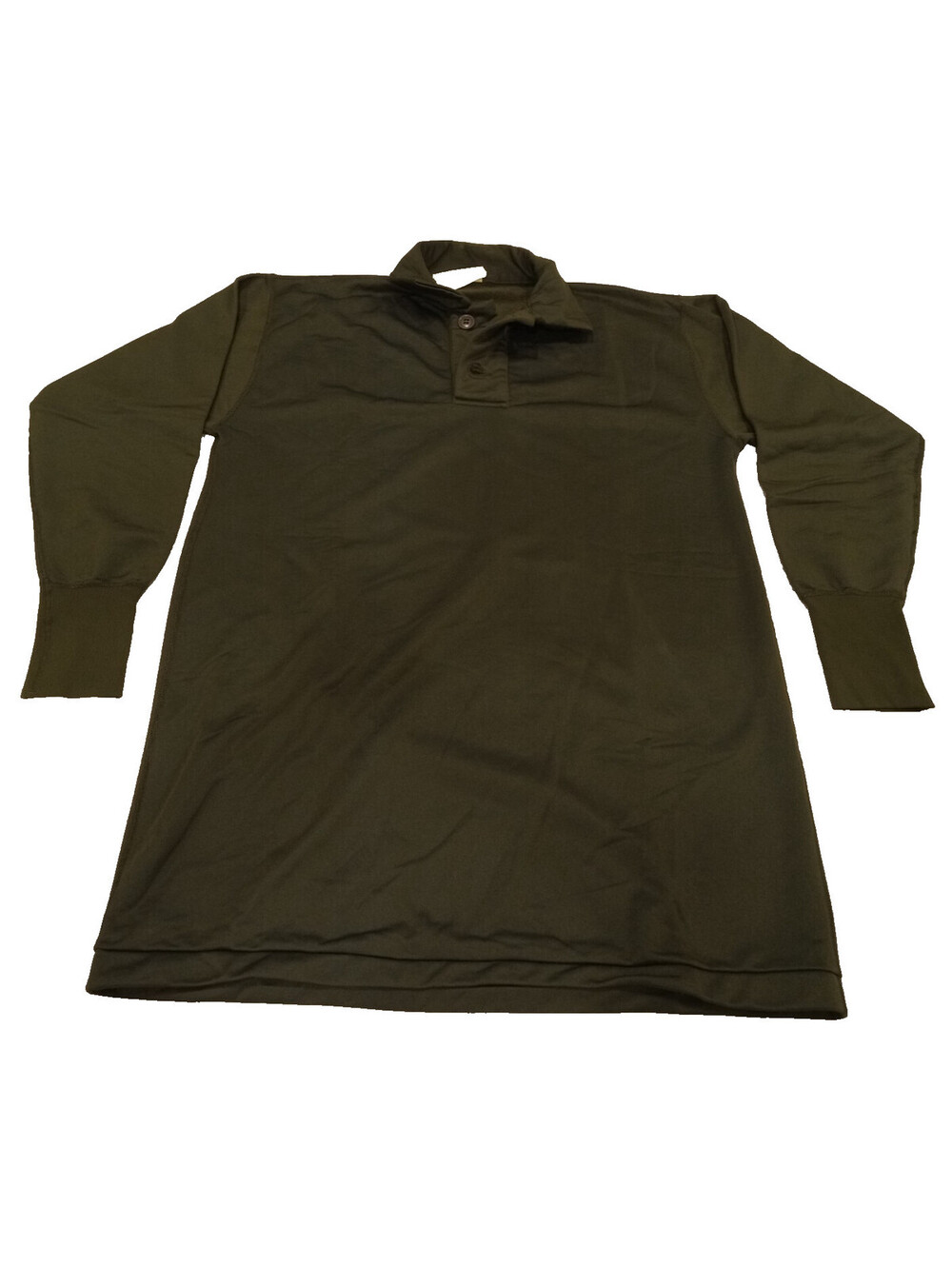 VTG Vietnam Era US Military OG-106 Sleep Shirt Small Tricot Knit Henley Base